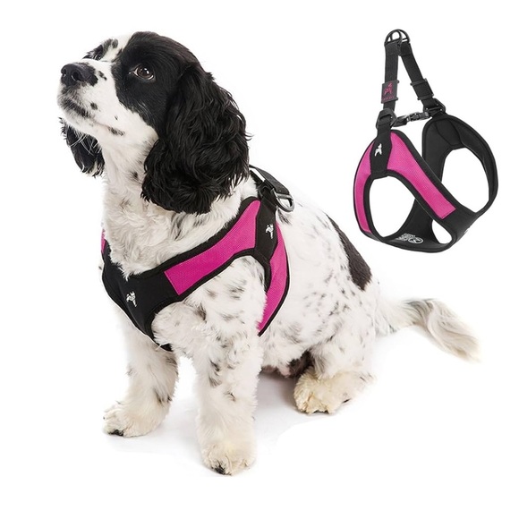 NWT Gooby Hot Pink Small Dog Harness, Easy Fit No Pull with Quick Release Buckle - Picture 1 of 10